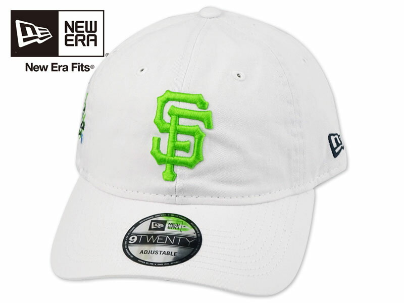 NEWERA ニューエラ 9TWENTY CORE CLASSIC CACTAS LEAGUE SANFRANCISCO GIANTS WHITE/GREEN サンフラン..