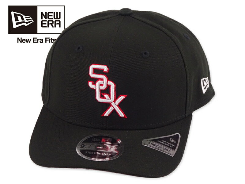乐天商城 - NEWERA ニューエラ 9SEVENTY 24181 CHICAGO WHITESOX STRETCH CAP BLACK 970 シカゴホワイトソックス ストレッチキャップ ブラック 22442 22897[メンズ レディース]