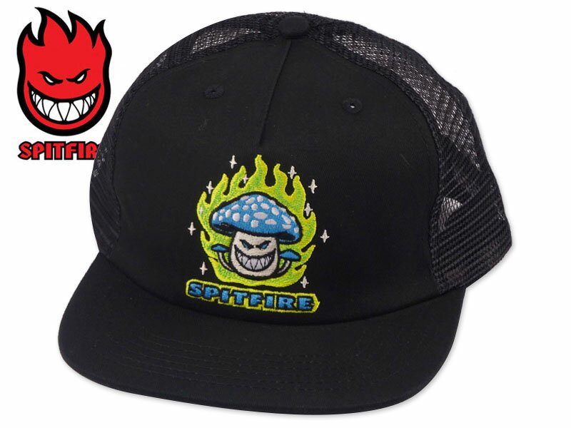 乐天商城 - SPITFIRE スピットファイヤー MUSHROOM BIGHEAD TRUCKER CAP BLACK メッシュキャップ ブラック 22887 [スケボー]10P30Nov14
