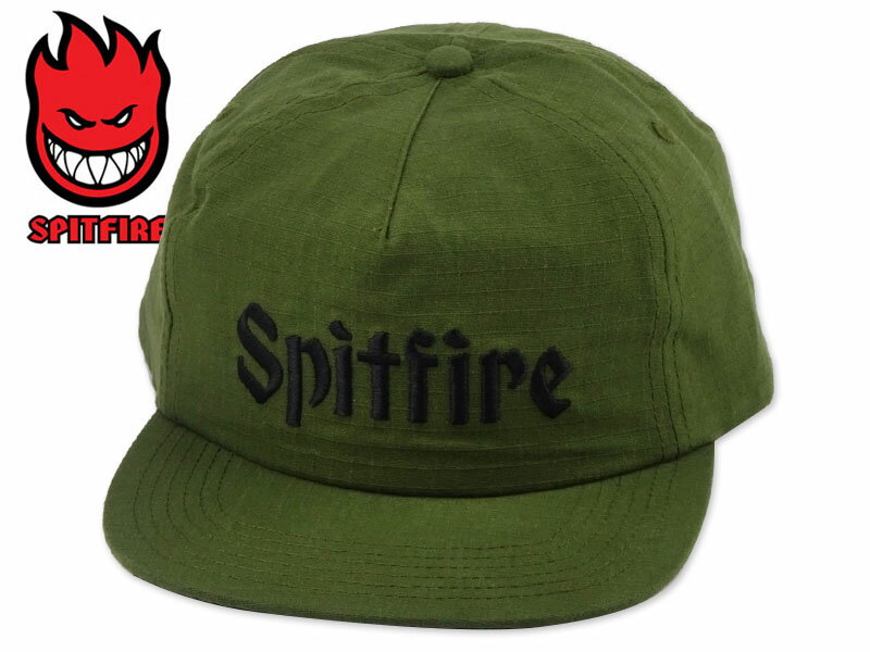 Rakuten - SPITFIRE スピットファイヤー MOLOTOU SCRIPT SNAPBACK OLIVE/BLACK スクリプト スナップバック オリーブ/ブラック 22883 [スケボー]10P30Nov14