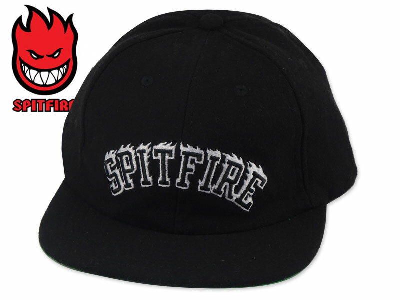 SPITFIRE スピットファイヤー TEAM BIGHEAD FLAME SCRIPT STRAPBACK CAP BLACK ストラップキャップ ブラック 22880 