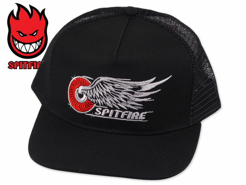 Rakuten - SPITFIRE スピットファイヤー CLASSC WING TRUCKER CAP BLACK メッシュキャップ ブラック 22885 [スケボー]10P30Nov14