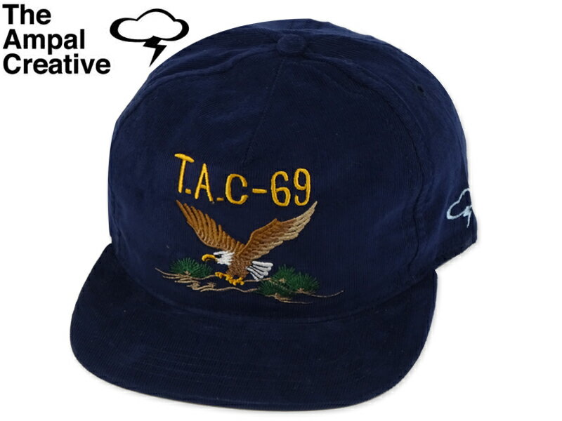Rakuten - The Ampal Creative アンパルクリエイティブ EAGLE SOUVENIR CORDUROY SNAPBACK NAVY コーデュロイ スナップバック キャップ イーグル ネイビー [カルフォルニ スナップバック]21342
