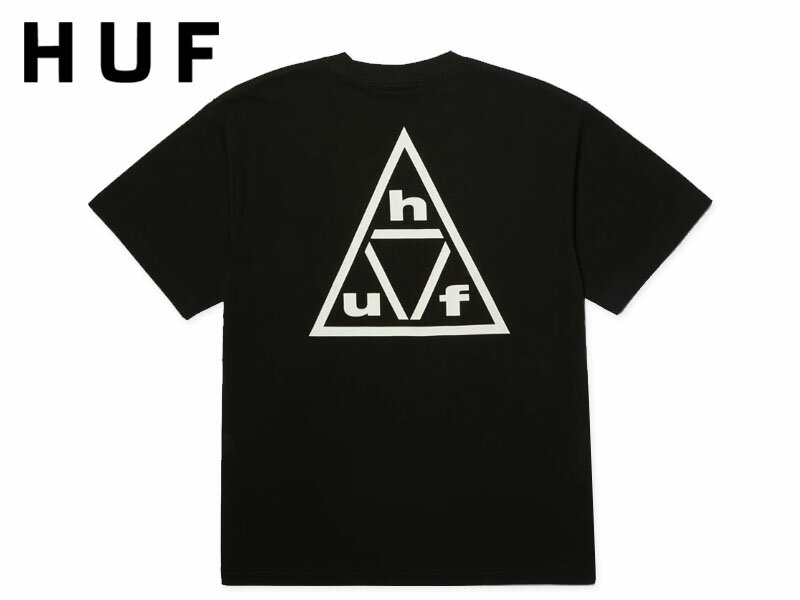 乐天商城 - HUF ハフ TRIPLE TRIANGLE T-SHIRTS BLACK トリプル トライアングル Tシャツ ブラック 22833 [スケボー スケートボード メンズ レディース]