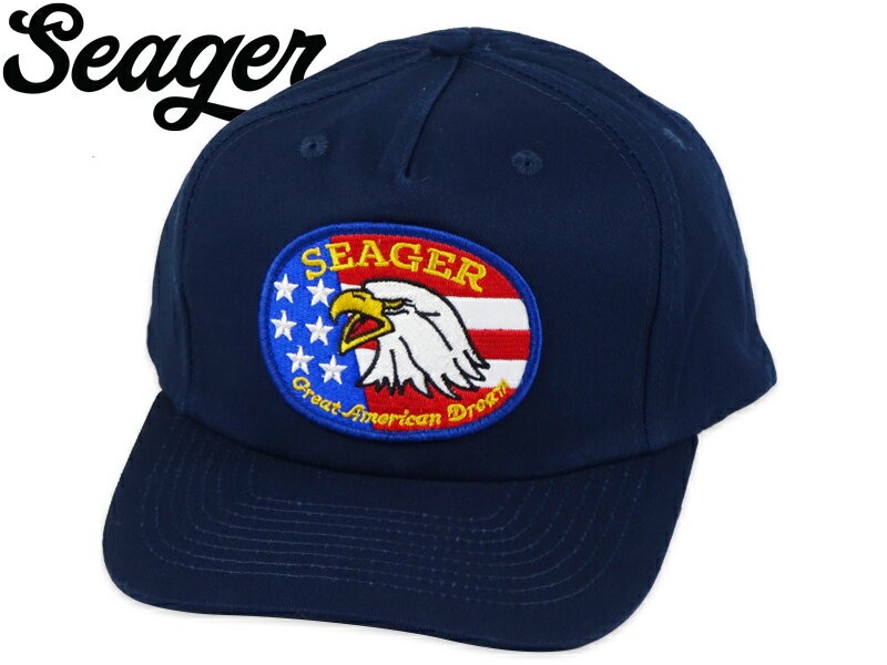 乐天商城 - SEAGER シーガー GREAT AMERICAN DREAM SNAPBACK CAP NAVY スナップバックキャップ ネイビー 22289[カルフォルニ スナップバック]