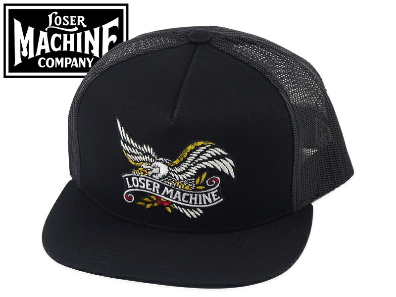 Rakuten - LOSER MACHINE ルーザーマシーン GLORY TRUCKER MESH CAP BLACK グローリー メッシュキャップ ブラック 22794 [ルーザーマシン スケボー スケート バイク]