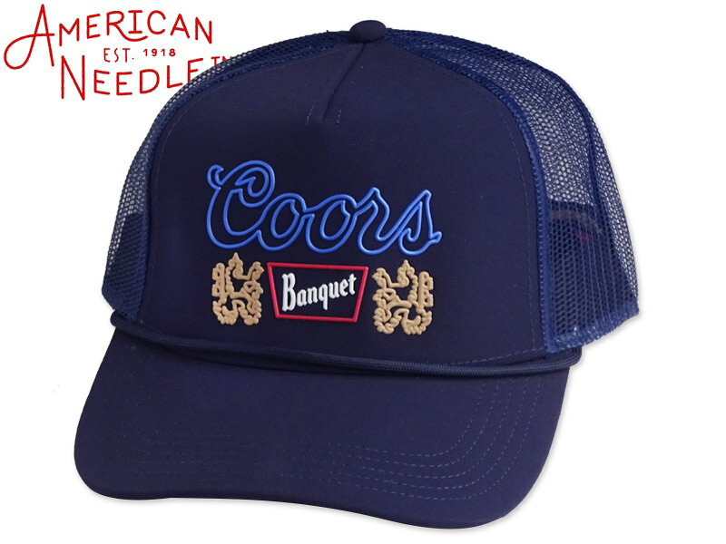 AMERICAN NEEDLE アメリカンニードル FREMONT MESH CAP COORS BANQUET NAVY メッシュキャップ クアーズ ネイビー 23142 