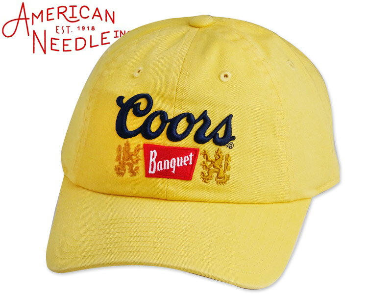 AMERICAN NEEDLE アメリカンニードル COORS BANQUET BALLPARK HAT BEVERAGE MAKER LOGO YELLOW クアーズ イエロー 23145 
