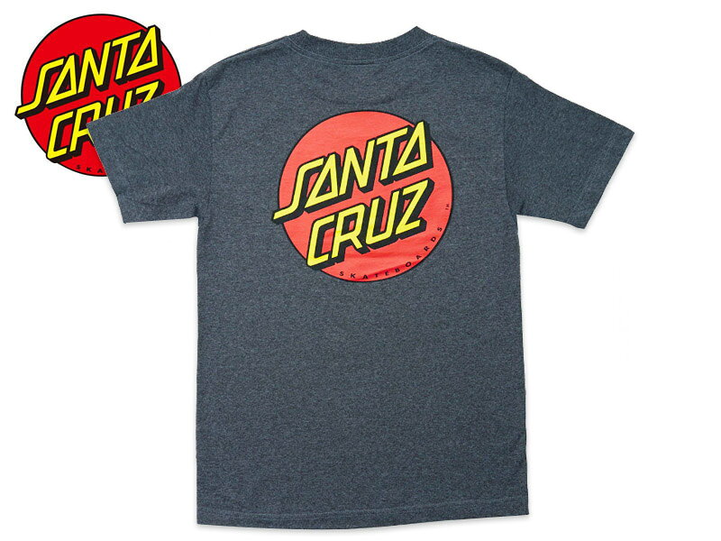 SANTA CRUZ サンタクルーズ CLASSIC DOT T-SHIRT CHARCOAL HEATHER クラシックドット Tシャツ チャコールヘザー 18415 2313110P30Nov14