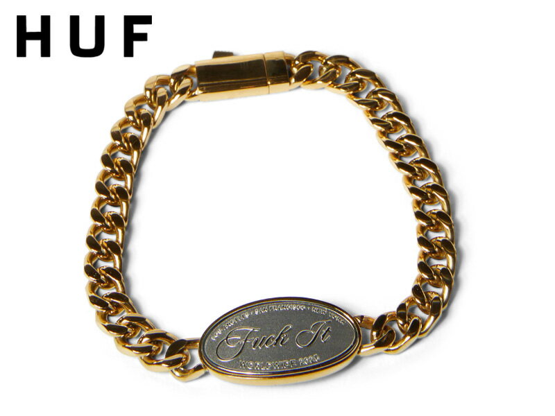 HUF ハフ FUCK IT BRACLET GOLD ブレスレット ゴールド 22965 