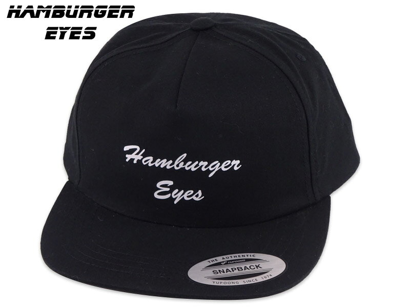 サンフランシスコ近代美術館（SFMOMA）にて買い付けてきたHAMBURGER EYESのキャップです。HAMBURGER EYESは、2001年にサンフランシスコで創刊された、全編モノクロ写真で構成される伝説的なストリートフォトマガジン・ジン（ZINE）のレーベルです。無駄を削ぎ落とした、お馴染みのアイコンをフロントにプリントした洗練された5パネル。 サイズ　：フリー 素材：コットン　 　