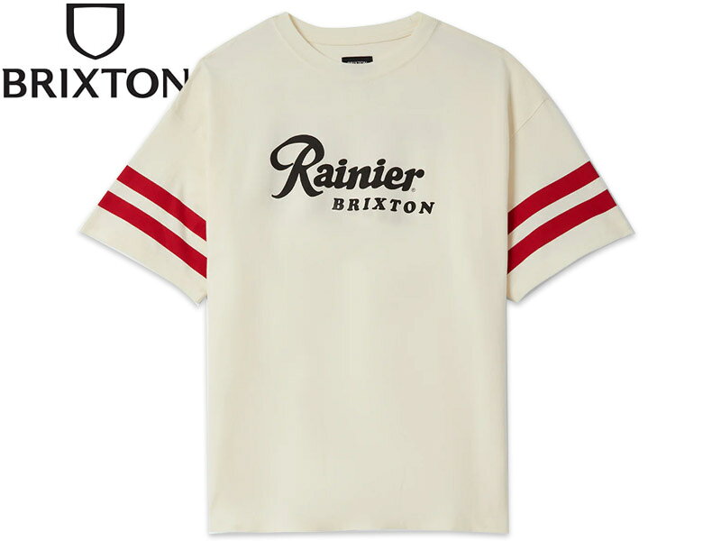 BRIXTON ブリクストン RAINIER BEER 1878 OVERSIZED T-SHIRTS NATURAL Tシャツ ナチュラル 23080 