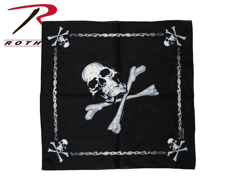 ROTHCO ロスコ SKULL JOLLY ROGER BANDANA スカル クロスボーン バンダナ 22854 [...