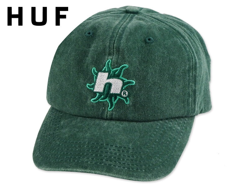 HUF ハフ SOL DENIM 6 PANEL CV WASHED CAP WASHED FOREST GREEN デニム キャップ ウォッシュド フォレストグリーン 23070 