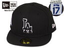 NEWERA ニューエラ 59FIFTY LOS ANGELES DODGERS 5950 MLB OHTANI 17 BLACK/WHITE/BLACK ロス...