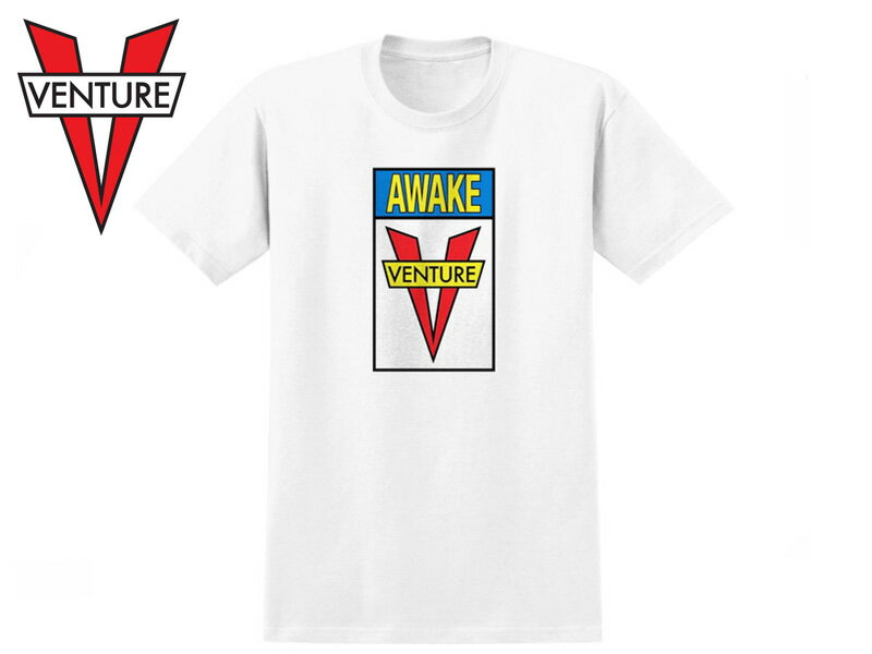 VENTURE ベンチャー AWAKE T-SHIRT WHITE Tシャツ ホワイト 21654 [スケボー メンズ レディース] 10P21Feb15