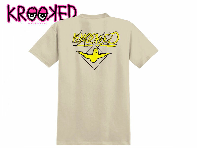 Rakuten - KROOKED クルキッド BIRD LIGHTNING T-SHIRTS SAND Tシャツ サンド 21753 [GONZ ゴンズ スケボー クルックド ] 10P05Sep15