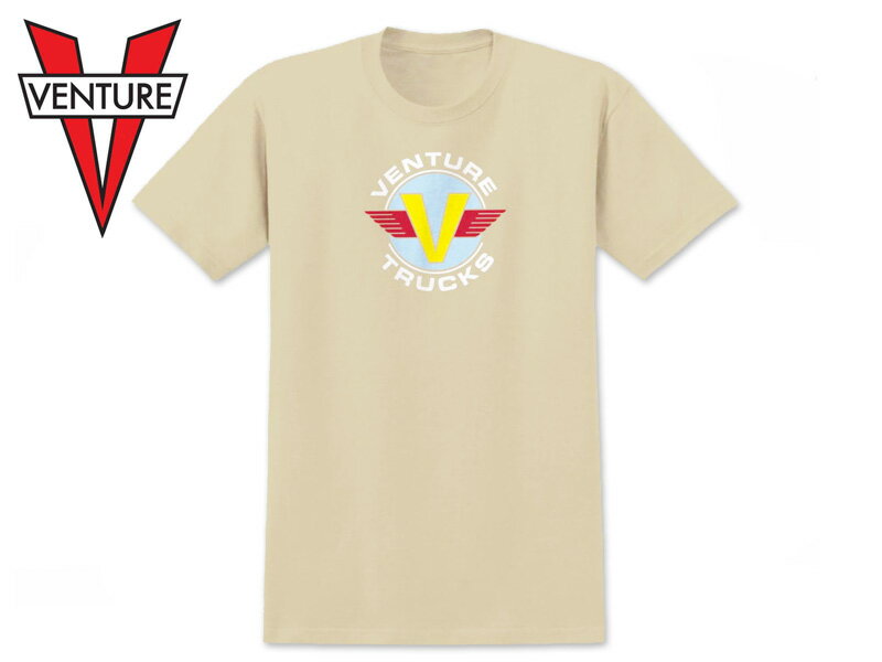 VENTURE ベンチャー WINGS T-SHIRT SAND Tシャツ サンド 21652 [スケボー メンズ レディース] 10P21Feb15
