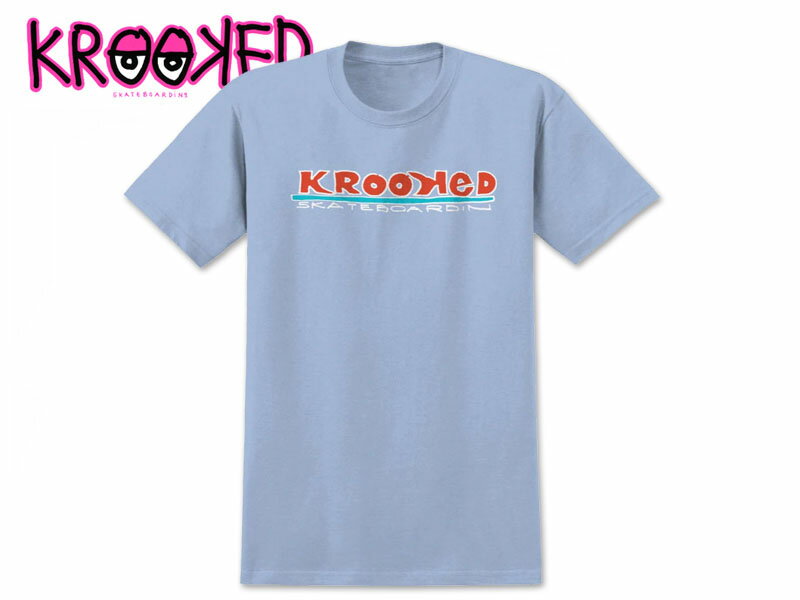 KROOKED クルキッド SKATEBOARDIN T-SHIRTS LIGHT BLUE Tシャツ ライトブルー 21754  10P05Sep15