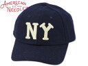 AMERICAN NEEDLE アメリカンニードル ARHCIVE LEGEND CAP-NEWYORK BLACK YAKEES NAVY ニューヨーク ブラ...