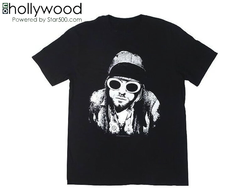 Rakuten - NIRVANA ニルヴァーナ KURT COBAIN BLACK AND WHITE T-SHIRTS BLACK カートコバーン Tシャツ ブラック 22147