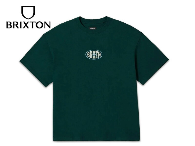 Rakuten - BRIXTON ブリクストン LARGO HEAVYWEIGHT RELAXED T-SHIRTS DEEP EMERALD CLASSIC WASH ヘビーウェイト Tシャツ ディープエメラルド クラシックウォッシュ 22186