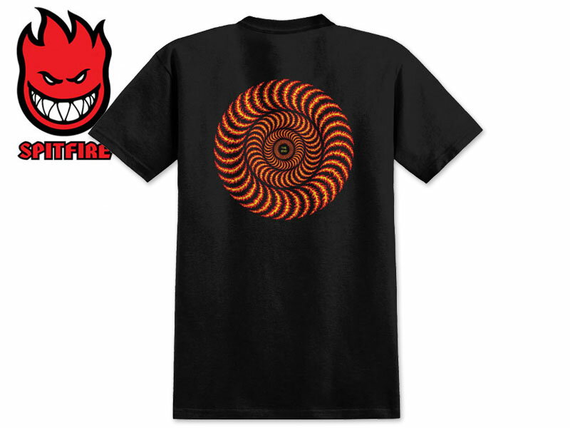 Rakuten - SPITFIRE スピットファイヤー OG CLASSIC FLAME T-SHIRT BLACK Tシャツ ブラック 22223 [半袖 SKATE SK8 スケボー ]