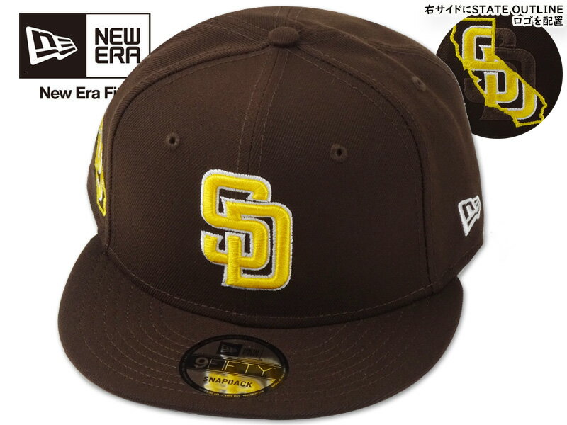 Rakuten - NEWERA ニューエラ 9FIFTY STATE OUTLINE SANDIEGO PADRES 950 BROWN サンディエゴ パドレス ブラウン 21949 [メジャーリーグ 大リーグ MAJORLEAGUE メンズ レディース]