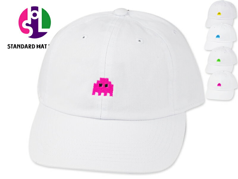 Rakuten - STANDARD HAT LABO スタンダードハットラボ PIXEL ALIEN A TYPE CAP WHITE ピクセル エイリアン Aタイプ キャップ ホワイト 21869 [メンズ レディース 8BIT 8ビット DOT ドット]