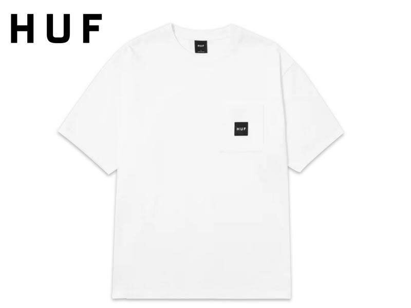 Rakuten - HUF ハフ SET BOX LOGO POCKET T-SHIRTS WHITE ポケットTシャツ ホワイト 22168 [メンズ レディース]