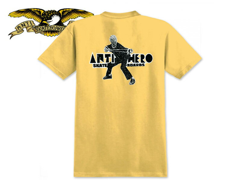 ANTIHERO アンタイヒーロー SLINGSHOT S/S TEE GINGER Tシャツ ジンジャー 21678[半袖 SKATE SK8 スケ..