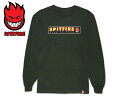 SPITFIRE Xsbgt@C[ LIVE TO BURN LONG SLEEVE FOREST GREEN OX[u tHXgO[ 21691 [SKATE SK8 XP{[]