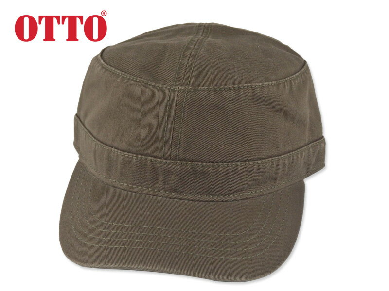 ☆オットー【OTTO】ワッシュドコットンツウィルミリタリーキャップ ワークキャップ オリーブ 11429 16656