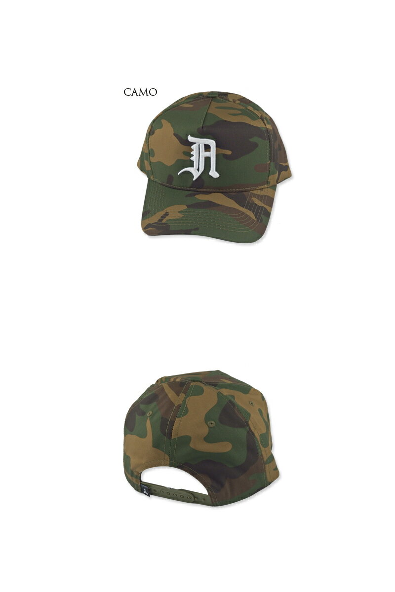 ☆ALUMNI【アラムナイ】OLD ENGLISH SNAPBACK CAMO/WHTIE キャップ カモ/ホワイト 16990【送料無料】[スナップバック]