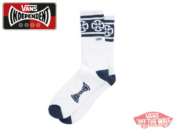 ☆VANS【バンズ】VANS×INDEPENDENT CREW SOCKS DRESS BLUE インディペンデント ソックス ドレスブルー 17237 [秋冬 SKATE SK8 スケボー ヴァンズ]10P13Dec15