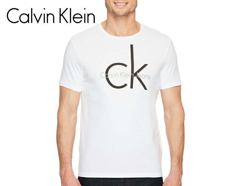 ☆Calvin Klein【カルバンクライン】CLASSIC CK LOGO WHITE クラシック Tシャツ ホワイト 17334 [T-shirts]P23Jan16