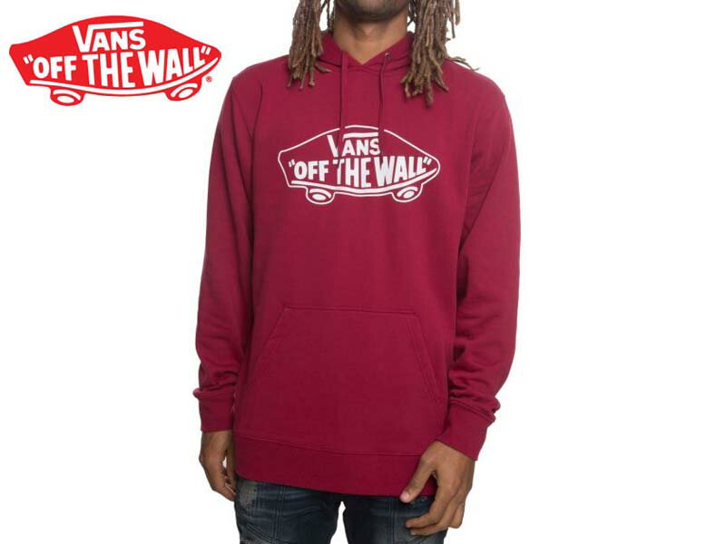 ヴァンズ パーカー メンズ ☆VANS【バンズ】M OTW PULLOVER FLEECE RHUMBA RED/WHITE フーディー 17350 [SKATE SK8 スケボー ヴァンズ]10P13Dec15