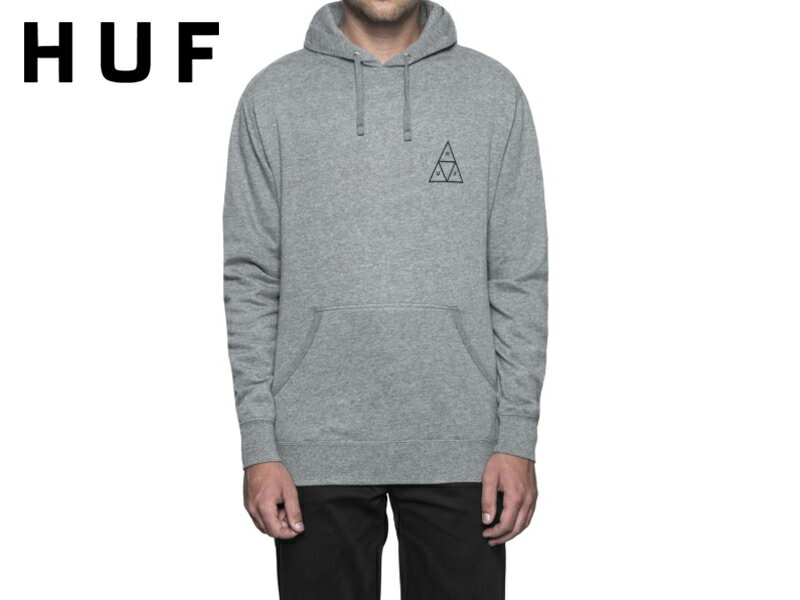 Rakuten - ☆HUF【ハフ】ESSENTIALS TT PULLOVER HOODIE GREY HEATHER プルオーバーフーディー グレーヘザー 17195 17441[スケボー スケートボード メンズ レディース]