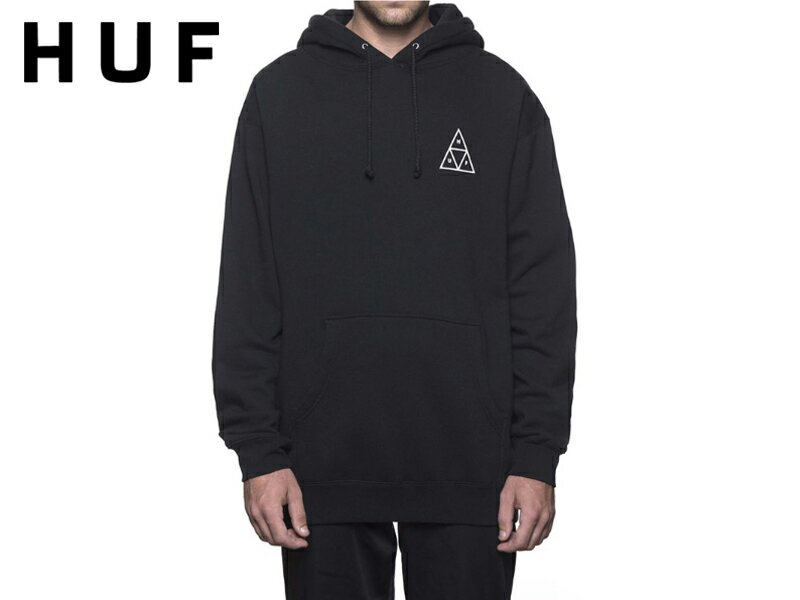 Rakuten - ☆HUF【ハフ】ESSENTIALS TT PULLOVER BLACK HEATHER プルオーバーフーディー ブラック 17195 [スケボー スケートボード メンズ レディース]