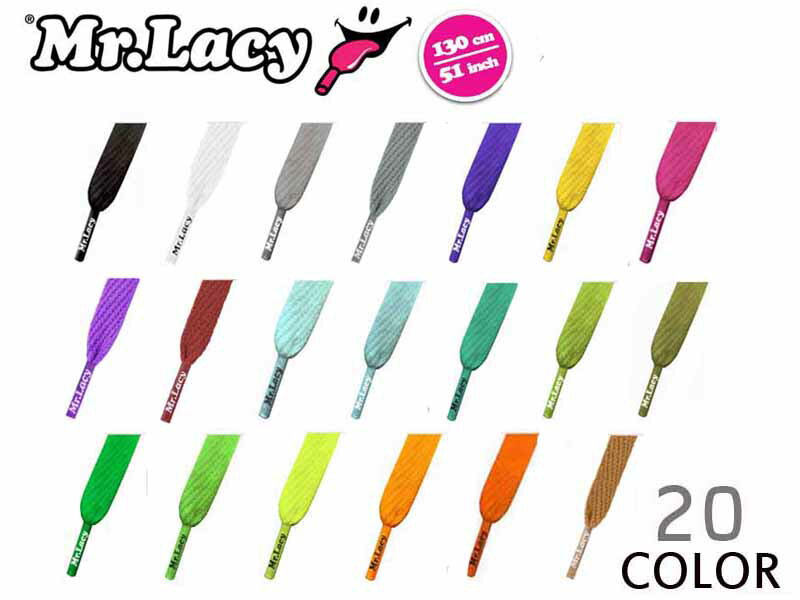 ֡Mr.Lacyڥߥ졼FLATTIES BASIC COLOR SHOELACESڥϥƥʥ塼졼ۡ20ۥեåƥ ١å顼 130cm Ҥ ɳ11976פ򸫤