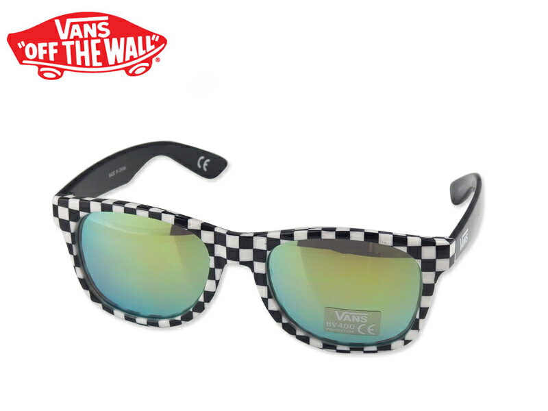 ☆VANS【バンズ】SPICOLI 4 SHADES BLACK-WHITE CHECK スピコリフォーシェードス サングラス ブラックホワイトチェック 11458 13210【UVカット】10P26Mar1