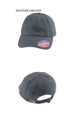 ☆CHAMPION【チャンピオン】Jersey Knit Dad Cap CS4001 HEATHER GRANITE 6パネル スウェットキャップ ヘザーグラナイト 16877 [無地 シンプル メンズ レディース]