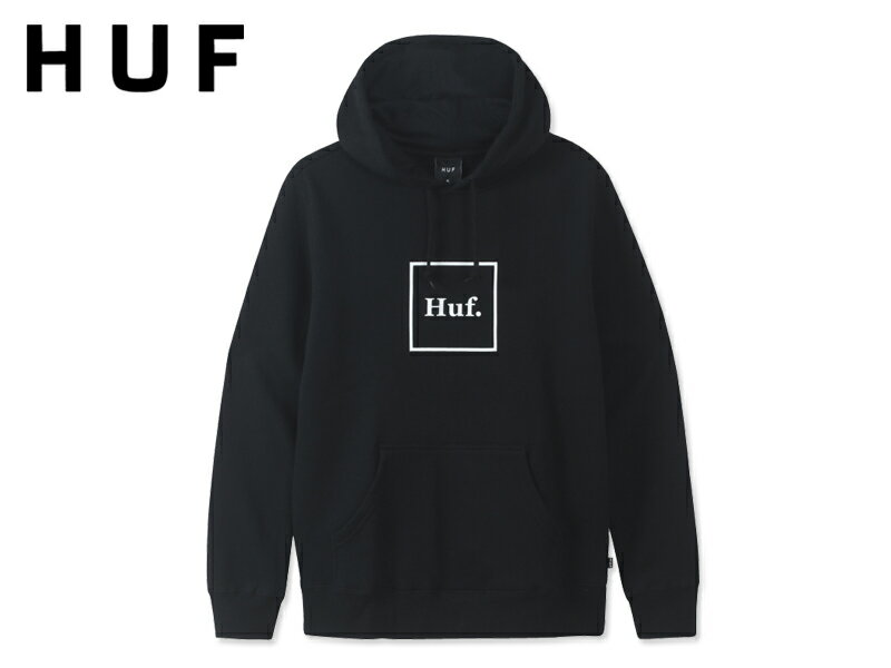 ��HUF�ڥϥա�BOX LOGO PULLOVER HOODIE BLACK �ץ륪���С��ա��ǥ��� �֥�å� 17442 [�����ܡ� �������ȥܡ��� ��� ...