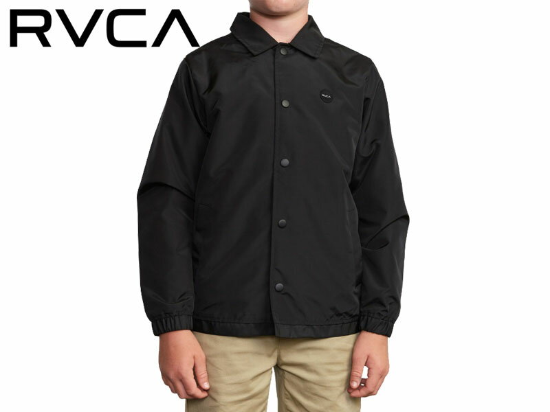 ☆RVCABERNI COACHES JACKET BLACK コーチジャケット ブラック 18171 18166