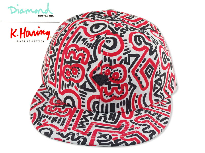 ☆DIAMOND SUPPLY X KEITH HARING【ダイヤモンド×キースへリング】PRINT SNAPBACK CAP MULTI キャップ マルチ 18321 [スケート SKATE メンズ レディース]のサムネイル