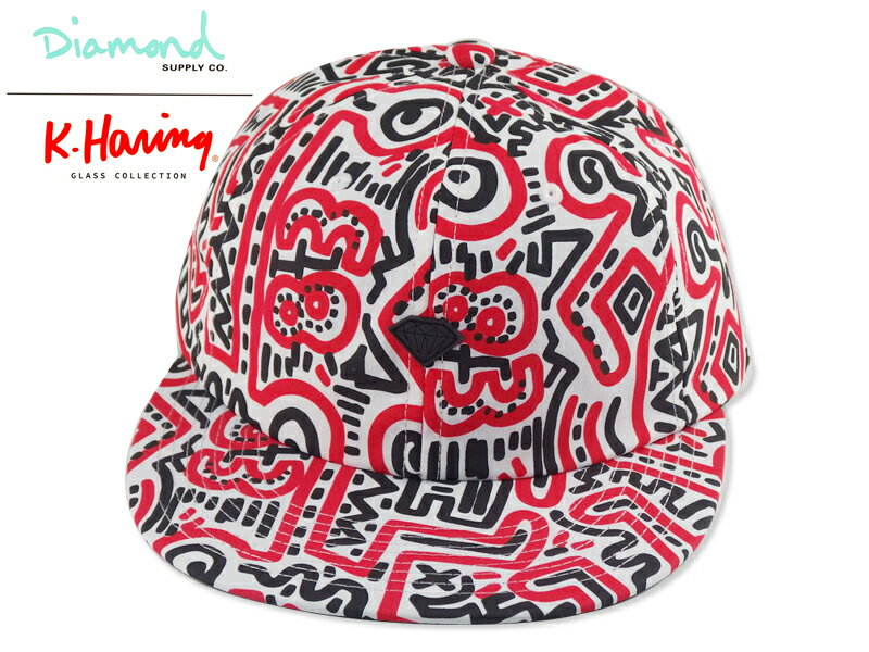 ☆DIAMOND SUPPLY X KEITH HARINGPRINT SNAPBACK CAP MULTI キャップ マルチ 18321 