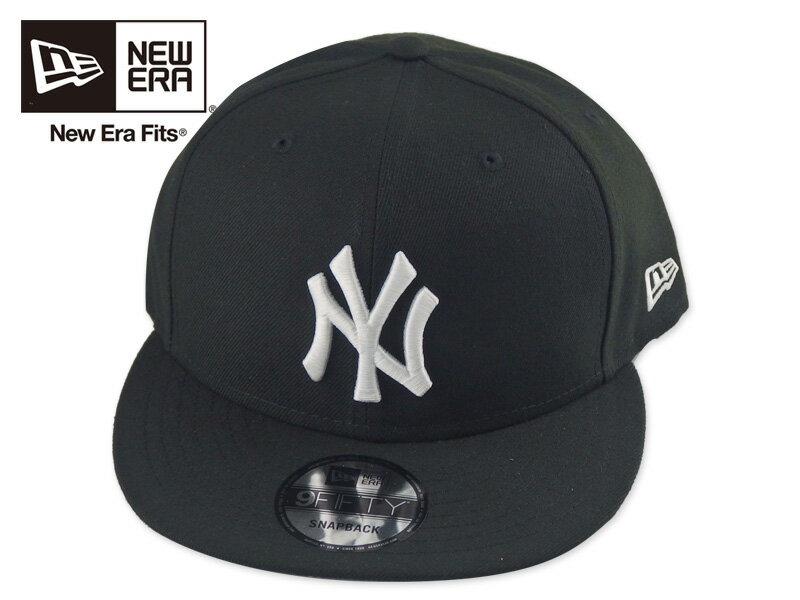 ☆NEWERA【ニューエラ】9FIFTY BASIC NEWYORK YANKEES BLACK/WHITE ニューヨーク ヤンキース キャップ ブラック/ホワイト 20326 MLB NBA メンズ レディース