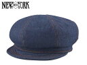 ニューヨークハット ☆NEWYORK HAT 【ニューヨークハット】#6221 DENIM STICHE SPITFIRE BLUE デニムステッチ スピットファイヤー ブルー 13496 18543 19429[ MADE IN USA]