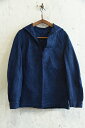 1950's フランス軍 ラミーセーラーシャツ 後染め天然インディゴ DEAD STOCK