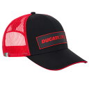Ducati Corse Racing Official Team Trucker Cap ドゥカティ オフィシャル メッシュキャップ 帽子 ブラック ブラック/レッド